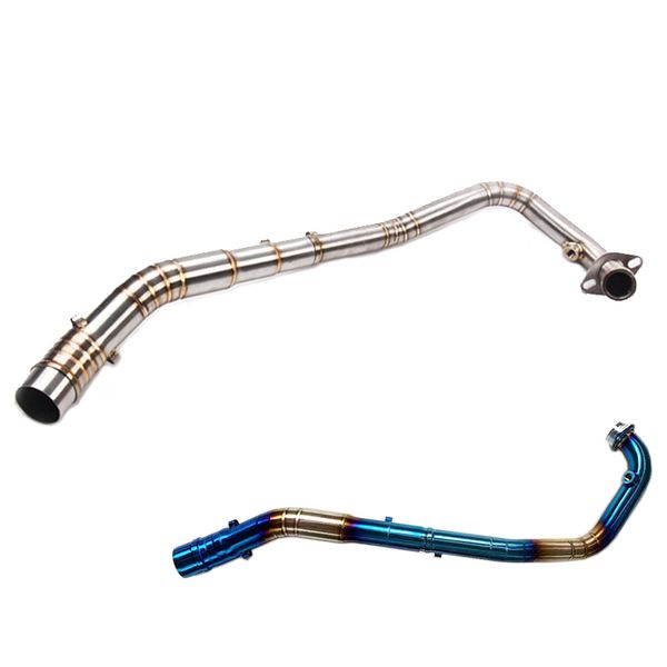 

y15zr motorcycle exhaust muffler escape modified front connection middle link pipe stainless steel slip-on for yamaha exciter150
