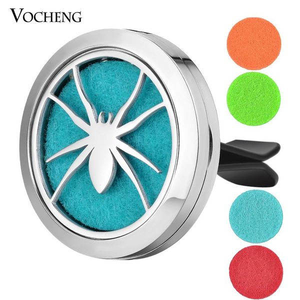 

30mm stainless steel car air freshener essential oil diffuser perfume locket without felt pads va-596, Silver