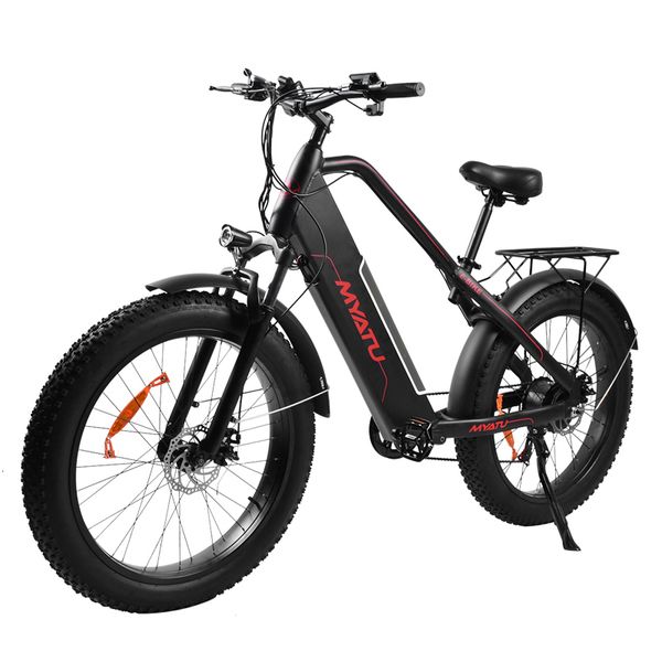 

heavy tire electric bicycle myatu 26 "48v 12a 350w, Silver;blue