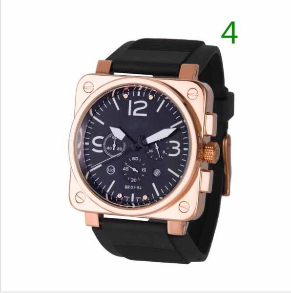 

u brl8 man automatic mechanical bell watches stainless steel date ross watch men bang watches blot wristwatch, Slivery;brown