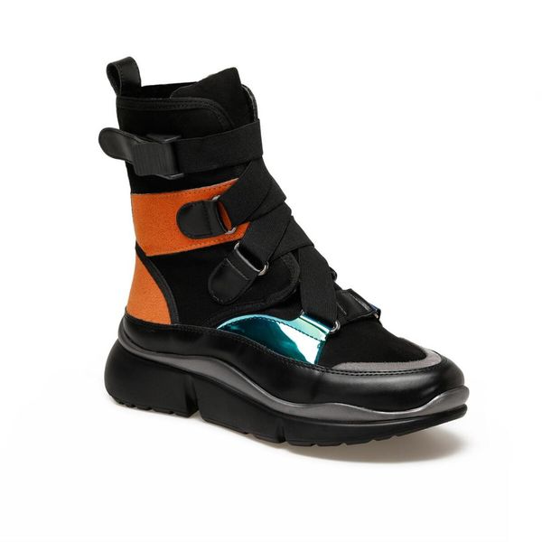 

roller mill orange women 's boots butigo, Black