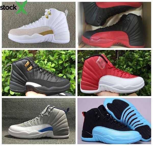 

мужская спортивная 12 xii flu game баскетбол спортивная обувь для взрослых 12s кроссовки playoff такси гамма синий мастер us8-13