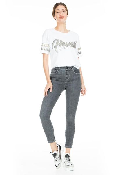 

lela high waist skinny jeans women denim pants 8523t742martha, Blue