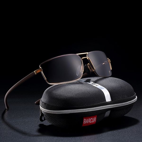 

barcur cutom sunglasses men driving shades male sun glasses for men, White;black