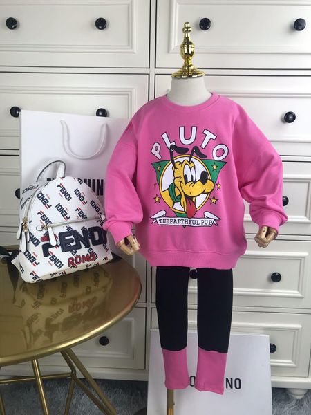 

2019 new children's long sleeve two-piece suit190813#23, White
