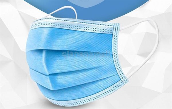 

50pcs одноразовые маски с тремя слоями синий туман пыли haze пыльца дышащая маска обеспечения качества добро пожаловать купить z04