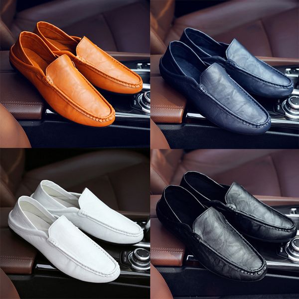 

italian fashion elegant oxford shoes for mens shoes large sizes men formal leather men dress loafers man slip on masculino, Black