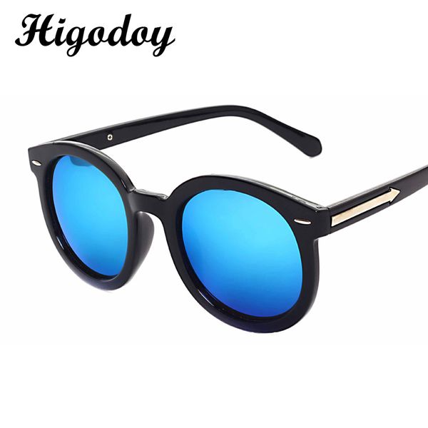 

higodoy vintage round women sunglasses oversized men sun glasses fashion designer brand gafas de sol de los hombres, White;black