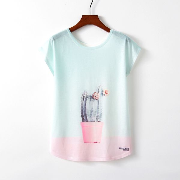 

для женщин дизайнер tshirt женщин дизайнер tops summer women t shirt новости harajuku kawaii ницца стиль кактус новый короткий mouw  l xl, White