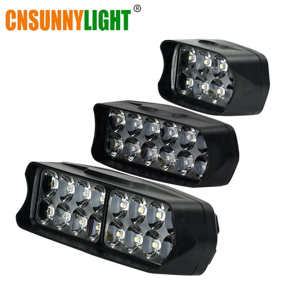 

cnsunnylight car led headlight 10w/15w/20w white auto work driving spotlight 4x4wd offroad moto fog light motorcycle accessories