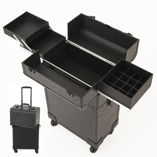 

rolling cosmetic case tattoos toolbox cabin manicurist bag artist makeup bags barber box high capacity travel luggage suitcase