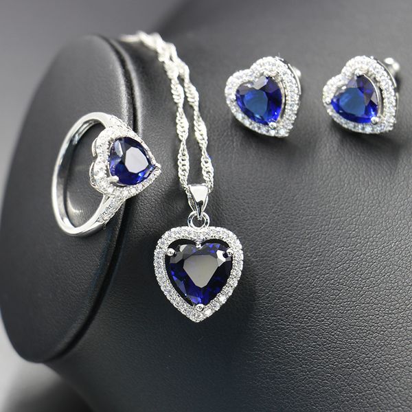 

цвет циркона ожерелье невеста аксессуары набор из четырех лучшего подарка на день святого валентина, Golden;white