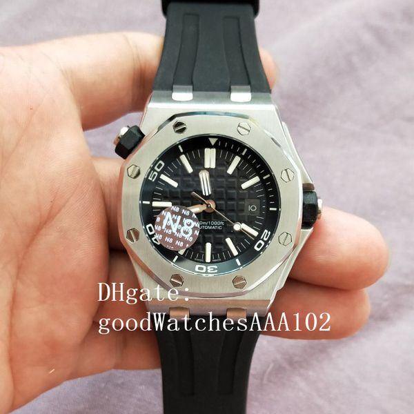 

2020 topselling лучшие качества n8 версия 41mm offshore 15400 15400or asia 2813 механизм автоматический мужские часы часы, Slivery;brown