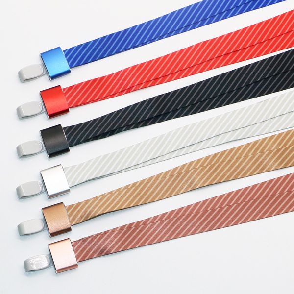 

business fashion card holder lanyards for id card straps badge holder diy hang rope lariat lanyard, Black