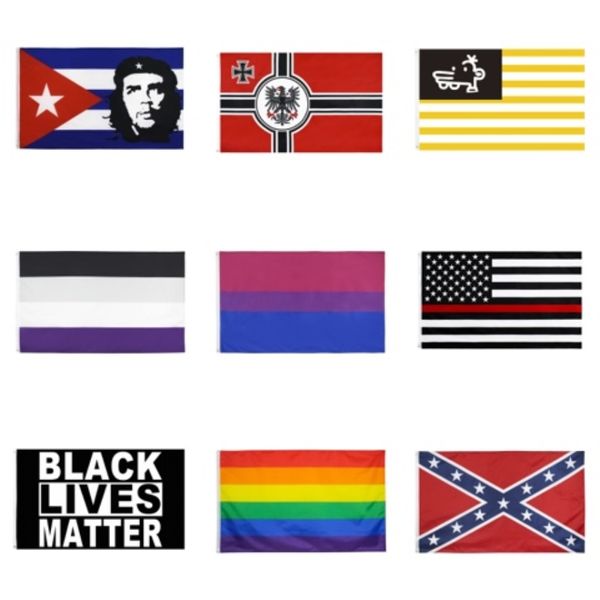 

double sided printing custom flag 3x5 ft 90x150cm two same flags with one block out fabric in the middle#489