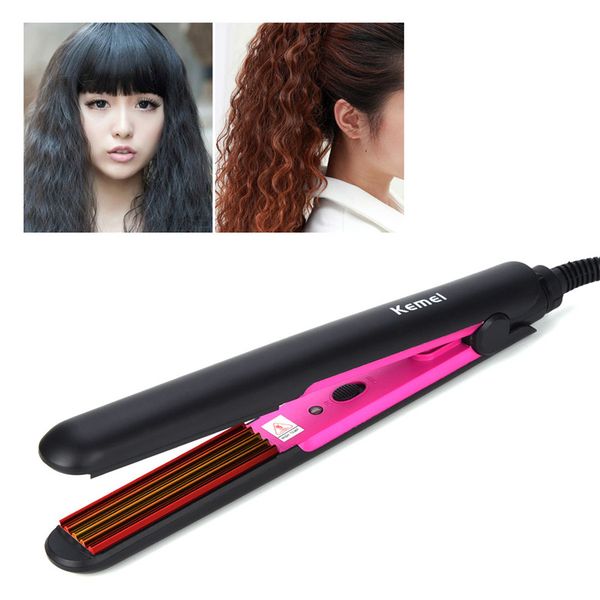 Electric Hair Straightener Straightening Corrugated Iron Ceramic