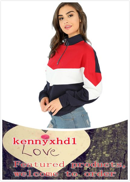 

women's autumn and winter europe and america color matching long-sleeved plus velvet sweater women autumn 2019 new, White