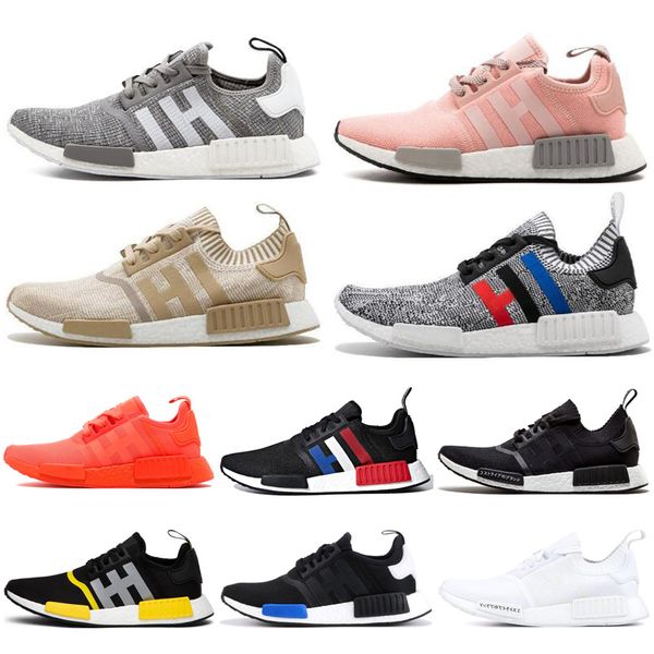 

2020 new primeknit r1 running shoes solar red black japan white thunder mens women sports luxury shoes designer sneakers trainers 36-45, White;red