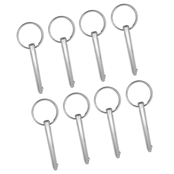 

8pcs stainless steel boat bimini deck hinge quick release ball pin 5/16