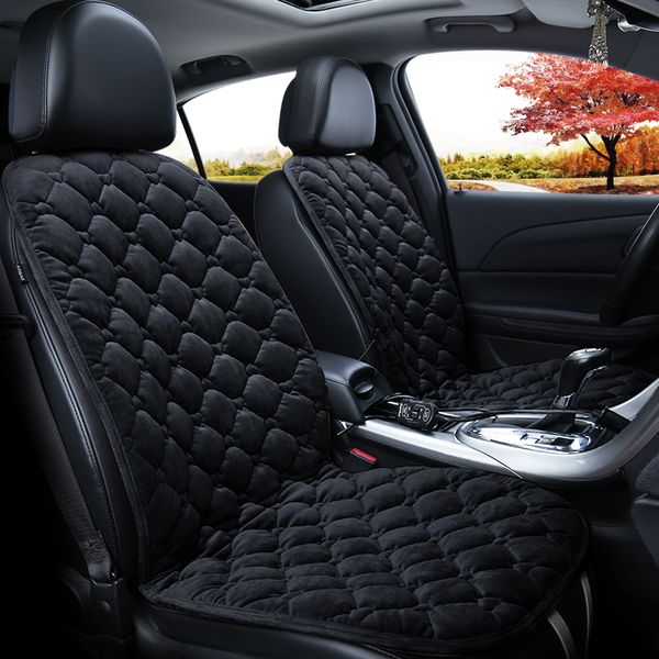 

ZHIHUI Heated Car Seat Cushion Auto Shutoff Zone Tech Heated Car Seat Cushion With Temperature Controller Black/Beige/Coffe/Red 109*52cm 12V