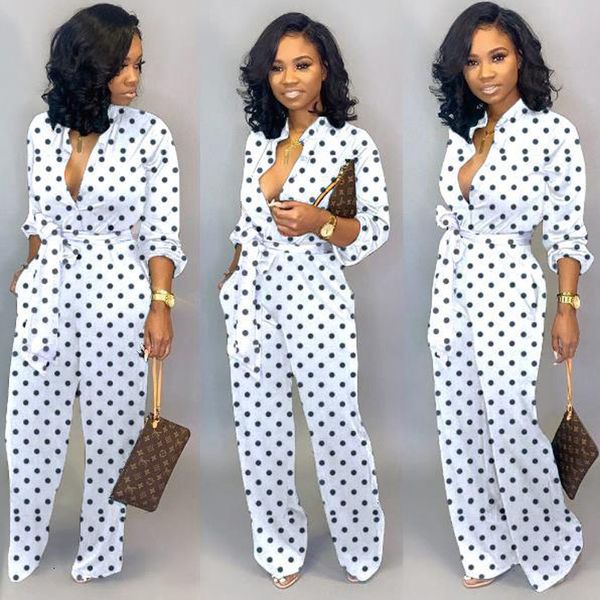 

jumpsuit for women dot black white rompers button up self belted pockets womens jumpsuit casual loose romper