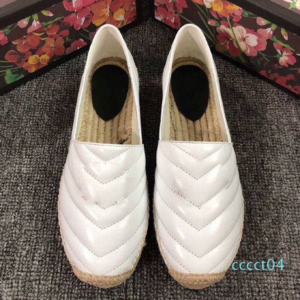 

2019 designer women leather canvas espadrilles genuine lambskin women flat shoes pearl espadrilles size eur35-41 with box ct04, Black