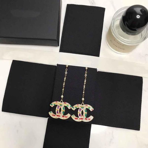 

drop earring with green and red color for women wedding jewelry gift ps4204