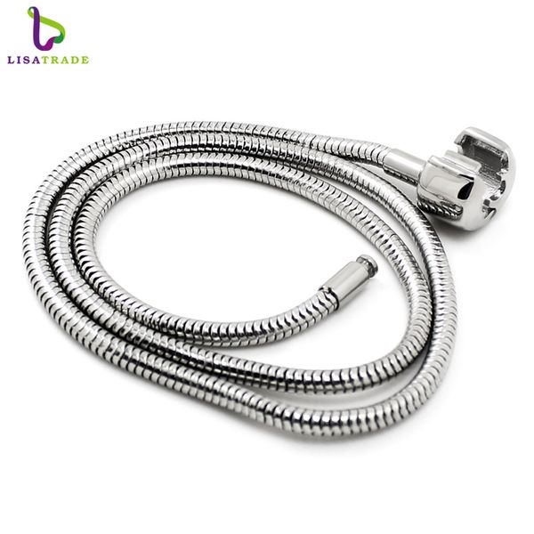 

wholesale 3mm 316l stainless steel snake chain european necklaces fit murano beads diy chains pabr17-18, Silver