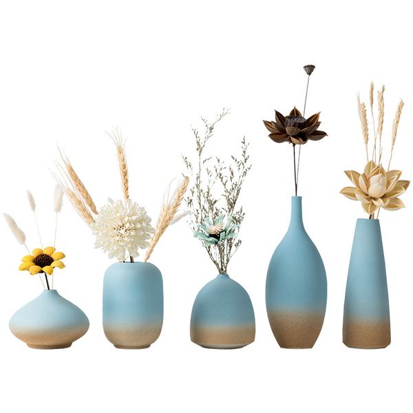 

modern ceramic flower vase ornaments ceramic vase deskart crafts small blue flower vase wedding gifts furnishing articles