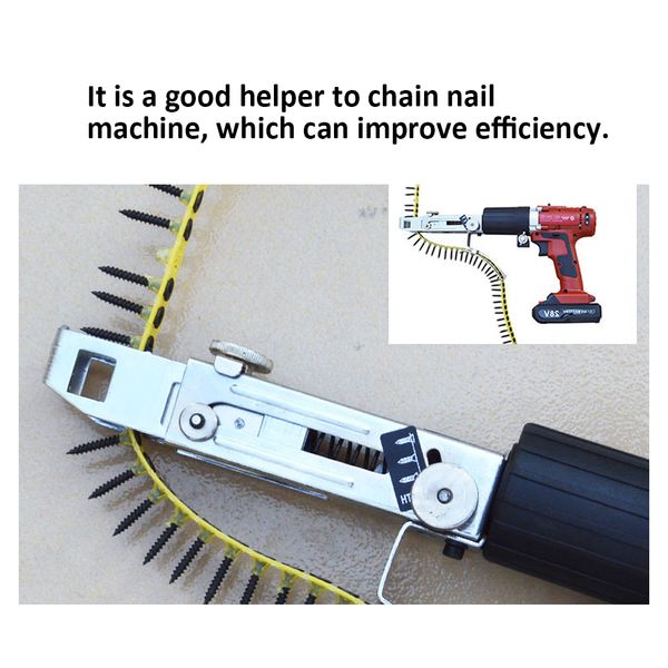 

automatic multifunctional handheld electric drill nozzle adapter nail exit bracket and nails kit household tools set
