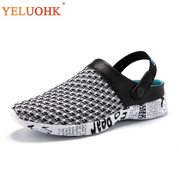 

38-46 summer slippers men large size summer shoes 2019 new men slippers, Blue;gray