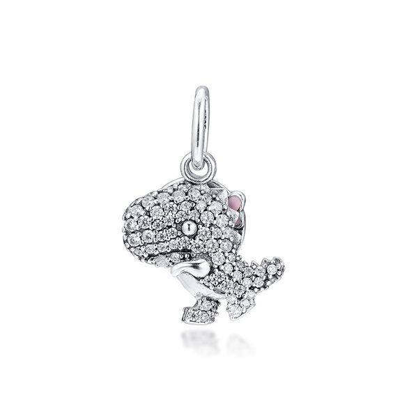 

gpy pave dinosaur charms 925 original fit bracelet sterling silver charm beads for jewelry making jewellery