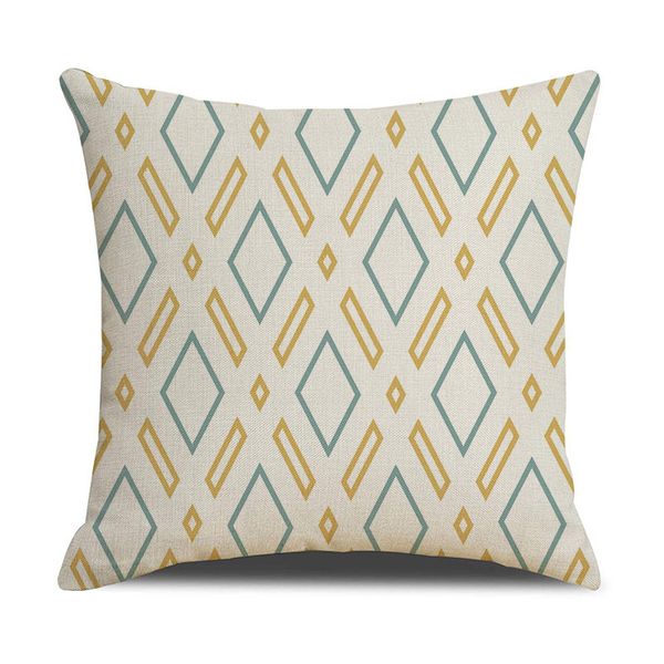 

printed geometry linen pillowcase cushion cover seat 45*45cm sofa home house decorative pillows cover sxym14