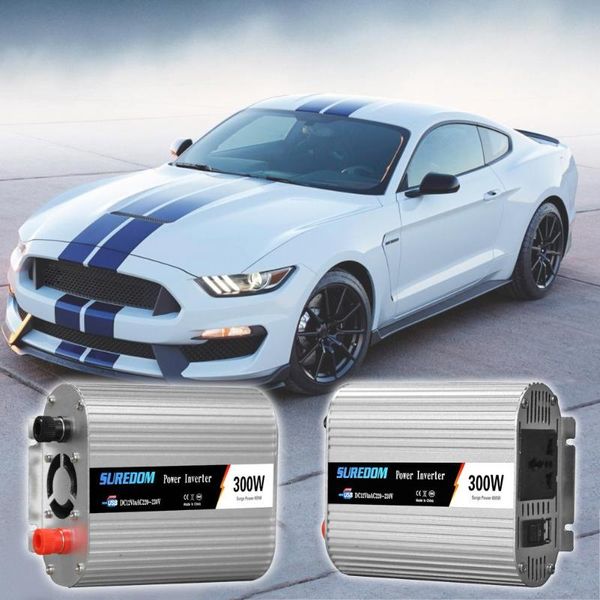 

suredom dc 12v 24v to ac 220v 50hz car inverter 300w/500w/600w/800w sine wave auto power converter inverter usb socket charger