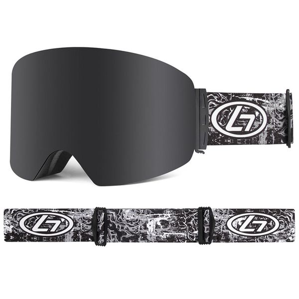 

mens ski goggles womens double layers polarized sunglasses anti-fog ski mask eyeglasses snowboard skiing goggles with box, 100% uv400