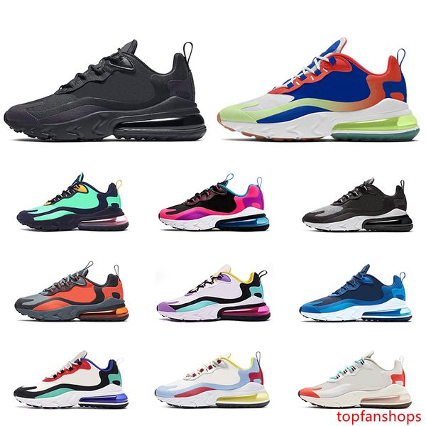 

2020 react men women running shoes triple black bauhaus optical sug8r fashion mens trainers breathable sports sneakers size 36-45