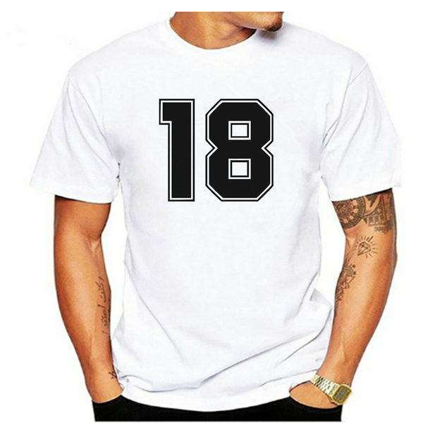 

100% лопок мђжкие ђболки номеѬ 18 пеане ђболки поведневне ление оп и, White;black