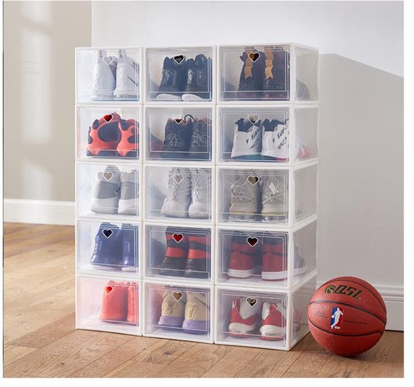 

пылезащитный обувная коробка против окисления отделки коробки толстых шкафа прозрачной обуви корпуса бытовой обувь ящика для хранения обуви