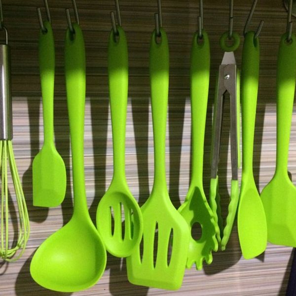 

10 pcs kitchenware silicone heat resistant kitchen cooking utensils non-stick baking tool cooking tool sets