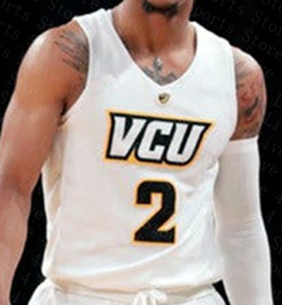 2020 Custom Ncaa College VCU Basketball Jerseys Mens Marcus Santos
