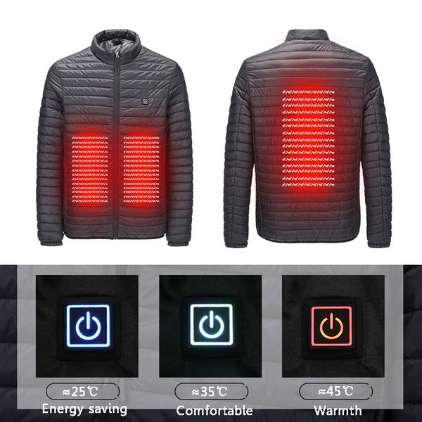 

new infrared usb heated jacket hunting down jacket heating winter clothes men thermal outdoor electric vest hiking climbing, Tan;black