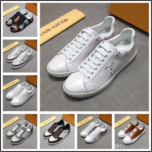 

18mm fashion rs luxury ace embroidered sneakers casual fashion low mens womens flats leather shoes big size 38-44 madai, Black