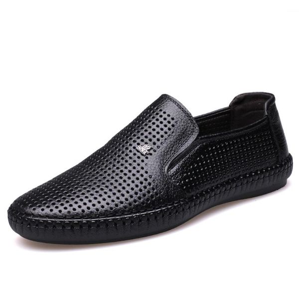

kancoold fashion business dress men shoes summer men's hole shoes breathable casual sandals hollow slip on dress men black