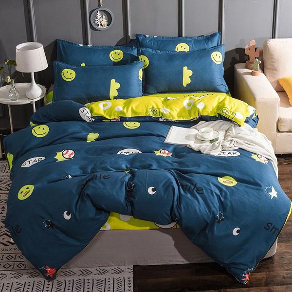 

designer bed comforters sets elastic rubber 4pcs bedding set duvet cover + fitted sheet +pillowcase new star bedclothes