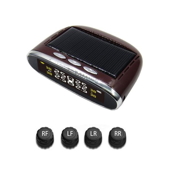 

для давления steelmate tp-s1i tpms tire monitor system wireless solar-powered дисплей 4 внутренних / внешних датчиков