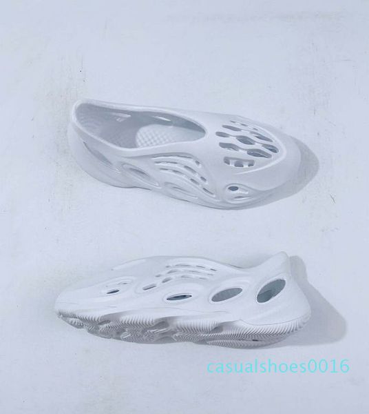 

foam runner sneaker sandals kanye west men women white red black beige clog c16