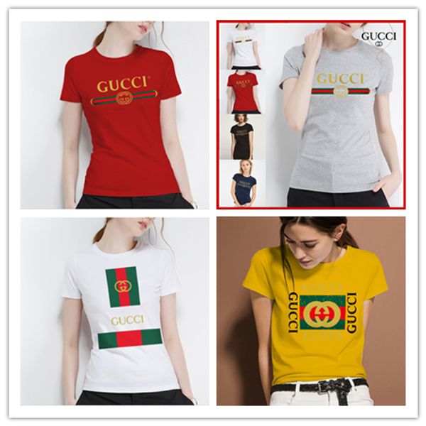 

Whole ale 24 color new brand white t hirt 100 cotton lim fit t hirt women hip hop hort leeve fa hion a3 13 gucci