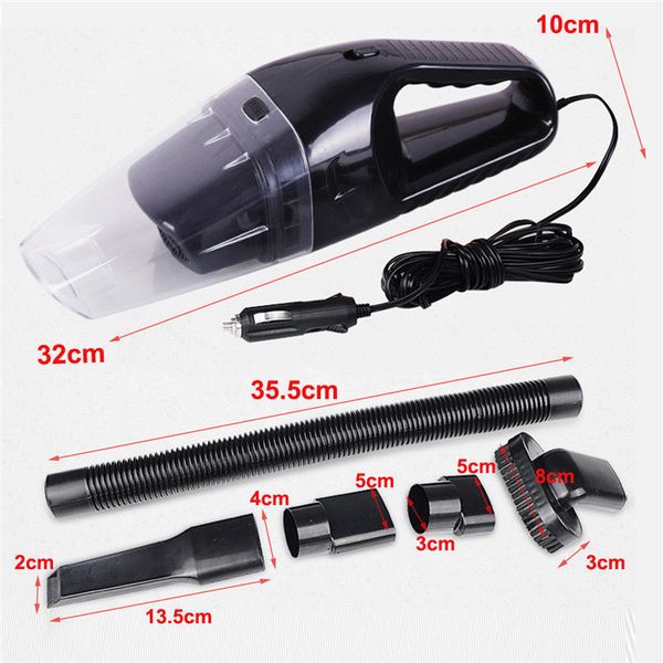 

car vacuum 12v 120w auto cleaner 6 in 1 handheld vacuums power cord