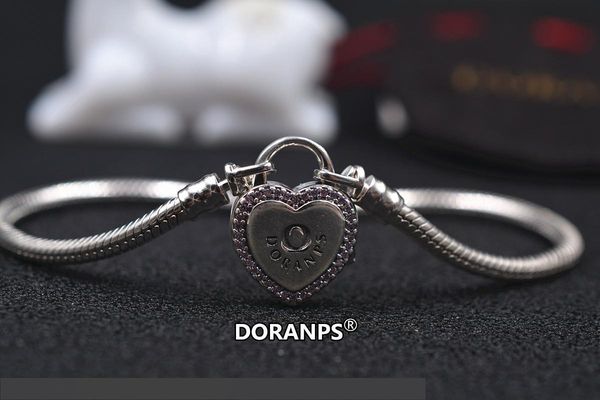 

doranps мода ювелирных изделий серебряный браслет s925 способа кулон браслеты для женщины ювелирные изделия подарки, Golden;silver