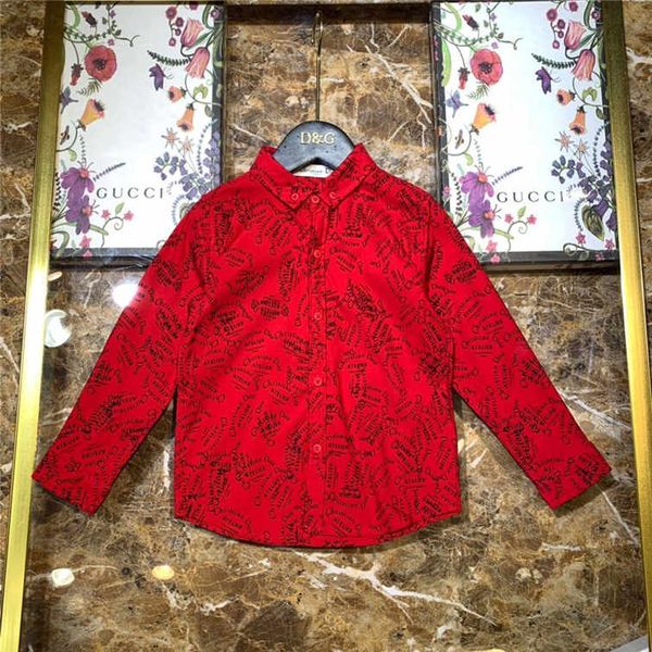 

2019 new children's shirt190714#11, Red;yellow